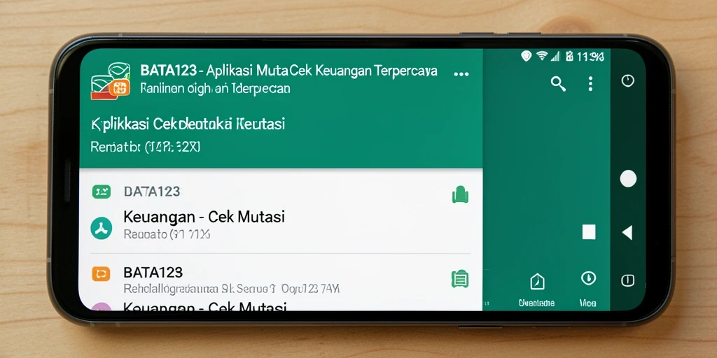 Antarmuka BATA123 menampilkan fitur Cek Mutasi yang mudah digunakan.