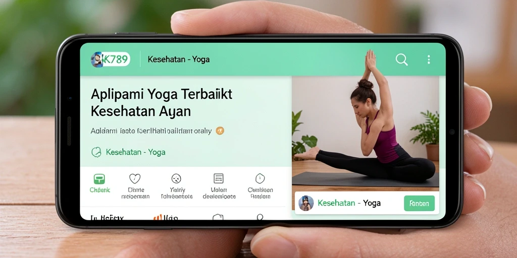 Antarmuka CK789 menunjukkan latihan Yoga yang jelas dan terstruktur.