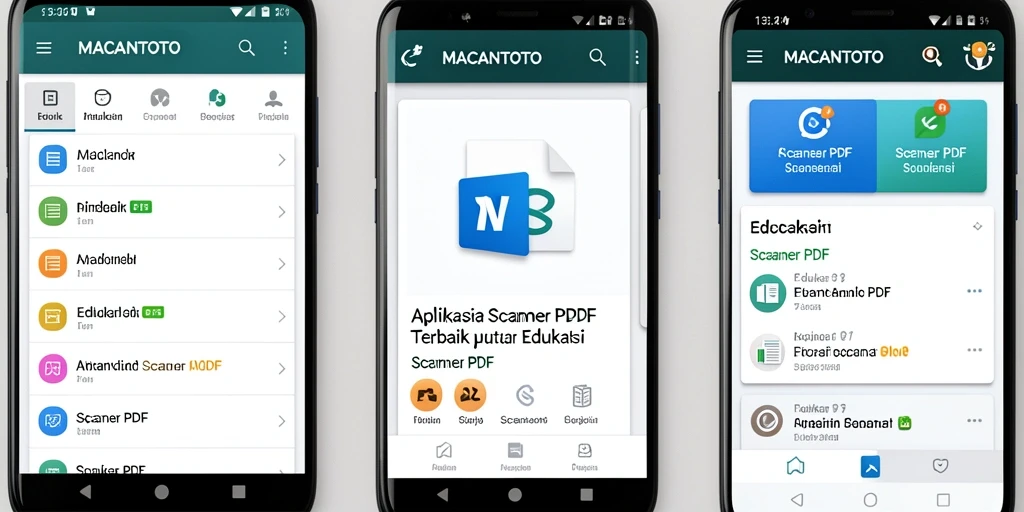 Tampilan antarmuka pemindaian PDF dari MACANTOTO yang sederhana dan efektif.