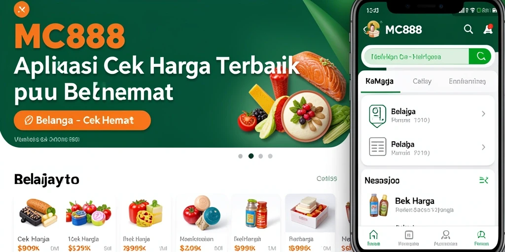 Tampilan antarmuka MC888 menunjukkan fitur cek harga yang user-friendly.